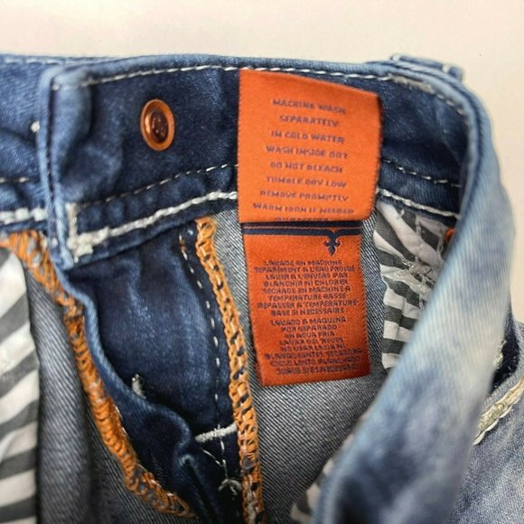 Rock Revival Xia Capri Jeans Distressed Stud Sequin Pockets Stretch Women 26 - Picture 11 of 12